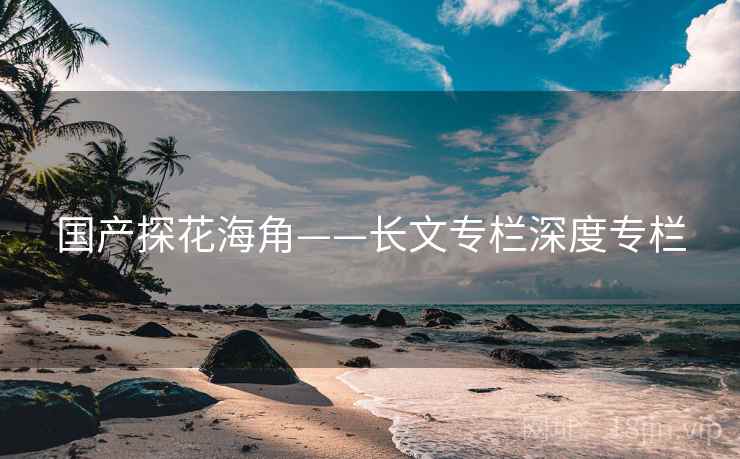 国产探花海角——长文专栏深度专栏