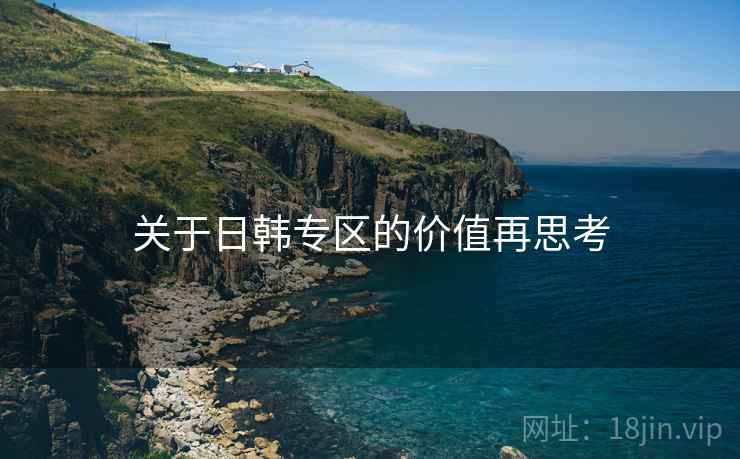 关于日韩专区的价值再思考